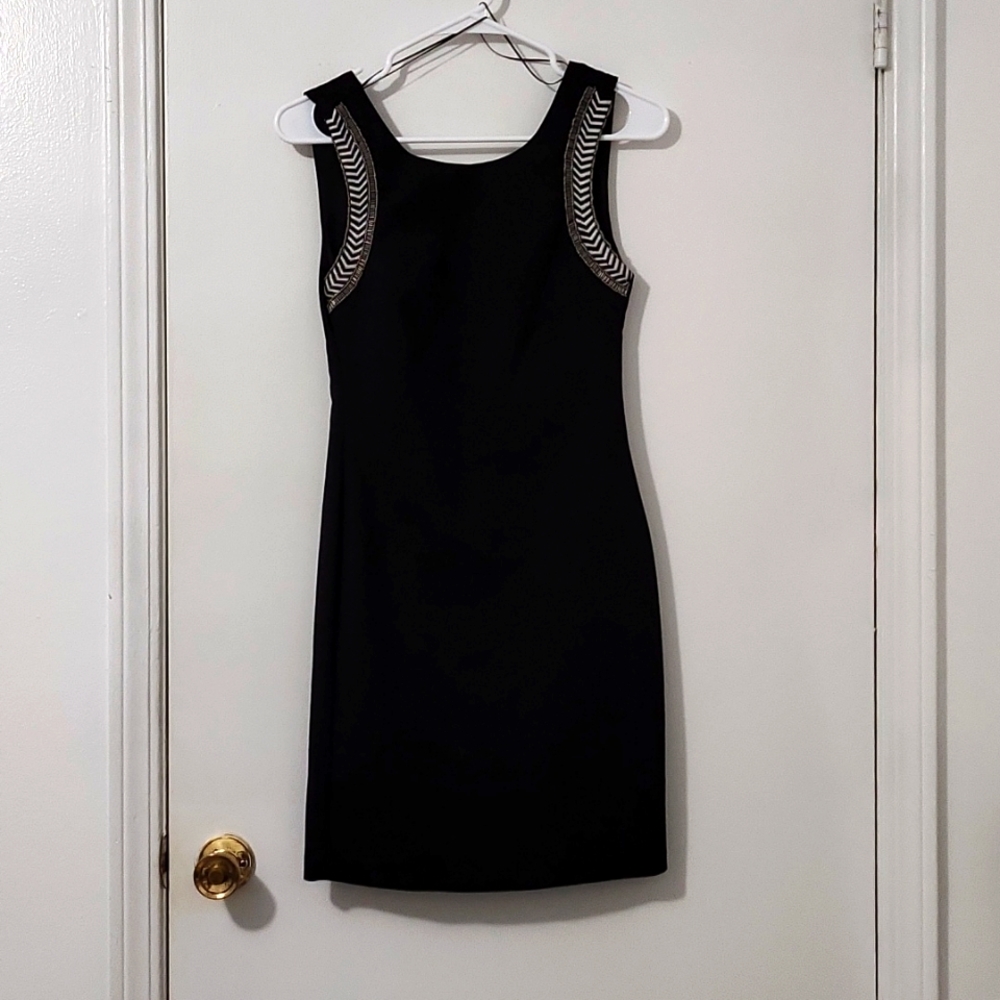 Zara Trafaluc Sleeveless Mini Dress Black